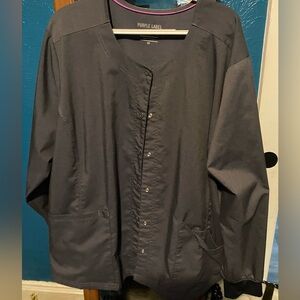 Gray scrub jacket